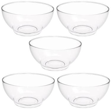 Imagem de Conjunto 5 Tigelas Plásticas Redondas 3,1L para Salada Sobre - Crippa