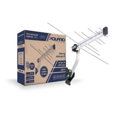 Imagem de Antena Tv Externa Digital Aquário Vhf Uhf Fm Hdtv LVU6