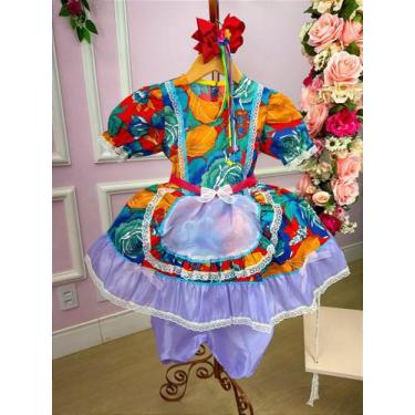 Imagem de Vestido Junino Tropical Lorenza - Estilo e Conforto para Festas Junina