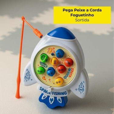 Imagem de Pega Peixe a Corda Foguetinho 11 Peças - Sortida - WELLMIX