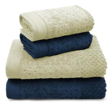 Imagem de Kit Jogo 2 Toalha De Banho E 2 Toalha De Rosto Pollo Appel