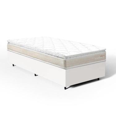 Imagem de Cama Box com Colchão de Espuma D45 Pillow Top Ortopédico Domo Solteiro