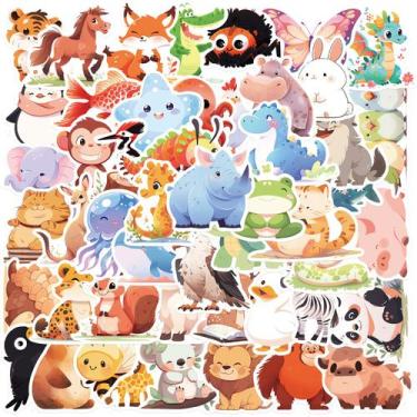 Imagem de Adesivos, 50 unidades/lote, vinil animal, decalques de grafite imperme