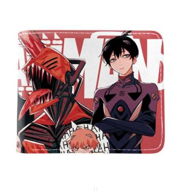 Imagem de Carteira: Anime Chainsaws, bolsa de moedas dobrável em couro masculino