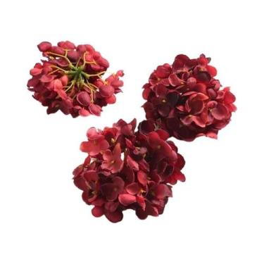 Imagem de Flores De Hortênsia Artificiais De 10cm, 2 Peças Para Decoração De Cas