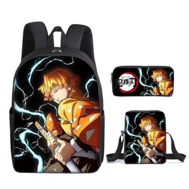 Imagem de Conjunto de mochilas Demons Slayers Anime School, 3 unidades com Shoul