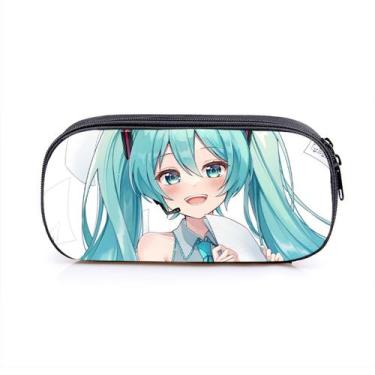 Imagem de Bolsa de lápis Hatsune Miku Anime de grande capacidade 20x10x5cm - Yiw