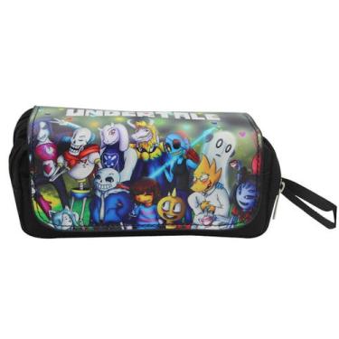 Imagem de Estojo para lápis Undertale Pencil Bag Cartoon Anime de grande capacid
