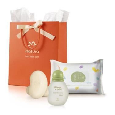 Imagem de Kit natura mamae bebe colonia + sabonete + lenço umedecido