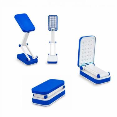 Imagem de Luminária de Mesa LED Recarregável Compacta e Econômica - Mek moto, Az