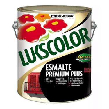Imagem de Esmalte Sintético Lukscolor 3,6L Branco Fosco 342050 - Ideal para Made