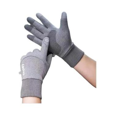 Imagem de Luvas De Fleece Impermeáveis E Térmicas Com Tela Sensível Ao Toque Par