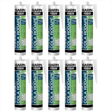 Imagem de Cola Rodapé 400gr Poliestireno Madeira Gesso Isopor Kits - Garin, 10 U