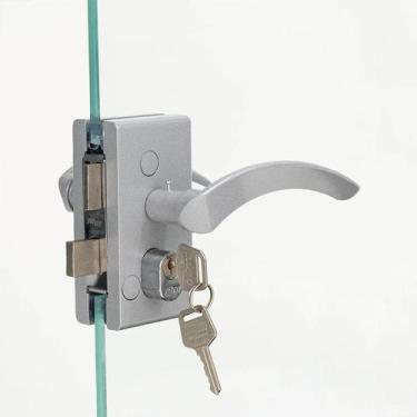 Imagem de Fechadura 1520 Porta Vidro/alvenaria Com Maçaneta - Fosco - Franzmar