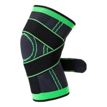 Imagem de Par Joelheira Compressão Tensor Perna  Alivia Dores Tamanho  Único  - 