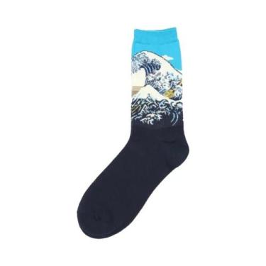 Imagem de Meias Retro De Outono E Inverno Para Homens Com Arte De Van Gogh, Meia