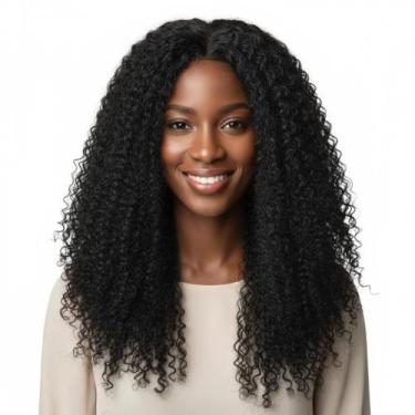 Imagem de Peruca Wig Bela Twist Sintética 55cm Preto - Black Beauty