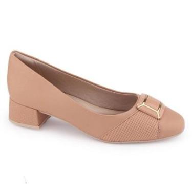 Imagem de Sapato fem Comfortflex 22-95403 salto bloco baixo 3cm social-Feminino