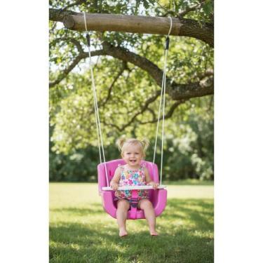 Imagem de Balanço Infantil Seguro Rosa 1-6 Anos: Diversão Garantida! - Congratul