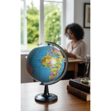 Imagem de Globo Terrestre Giratório 14,2cm - Mapa Mundi Político - Congratulatio