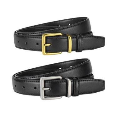 Imagem de Cinto Feminino Macio Com Fivela Larga, Moda Tendência Para Saias E Cal