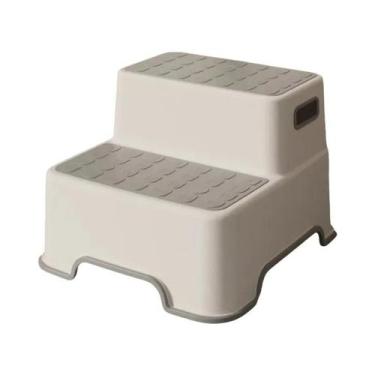 Imagem de Escada Portátil De Plástico Antiderrapante De Dois Degraus Para Banhei
