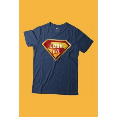 Imagem de Camiseta DC Comics Supergirl Look Out, G2, Azul petróleo
