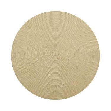 Imagem de Jogo Americano Le New PVC e Poliéster Bege 40cm 1 Peça, UNICA