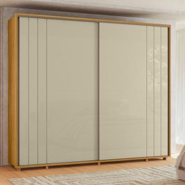 Imagem de Guarda Roupa Casal Grande 2 Portas de Correr 100% MDF Dalí 278cm Madetec