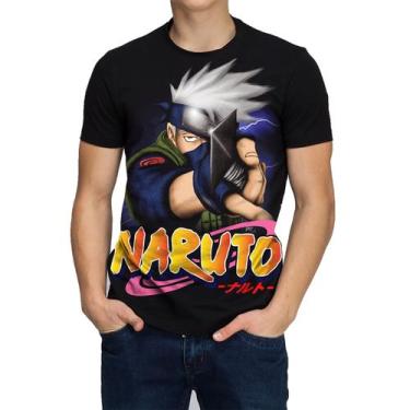 Imagem de Camiseta Camisa Kakashi Kunai Naruto Shippuden Animes Series Top - Hel
