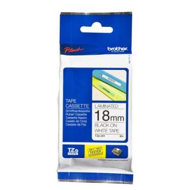 Imagem de Fita Brother TZE-241 18mm Preto/Branco