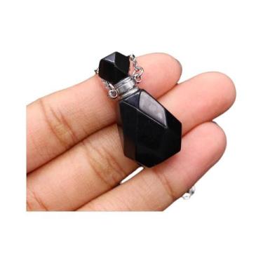 Imagem de Colar Difusor De Óleo Essencial Em Cristal De Quartzo Rosa E Ametista,