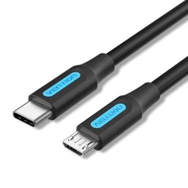 Imagem de Cabo Vention USB-C x Micro USB 2.0 Turbo 2A 480Mbps 50cm - Bbacomercio