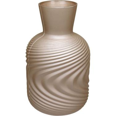 Imagem de VASO DECORATIVO ENFIETE CASA APARADOR GARRAFA HOME&CO VIDRO 20x13x13cm DOURADO