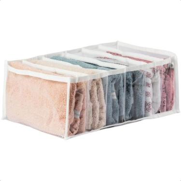 Imagem de Colmeia Organizadora Plus M Cristal Branca Calça Blusa Bermuda Shorts 