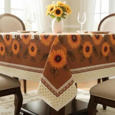 Imagem de Toalha de Mesa Térmica Impermeável 6 cadeiras 2,20 Plástico - Casa Ide