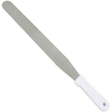 Imagem de Espátula de Confeiteiro 9109 para Preparação de Doces e Bolos em Plástico e Aço Inox Cu...