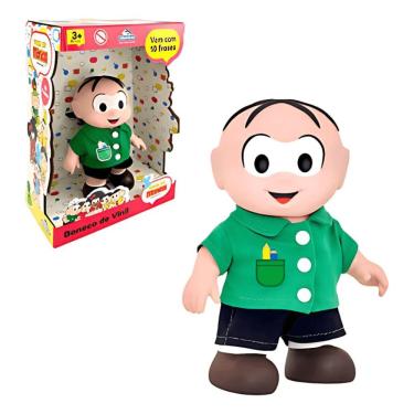 Imagem de Boneco Cebolinha - para Brincar e Colecionar com Design Fiel ao Personagem em Vinil Atóxico