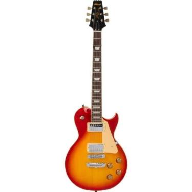 Imagem de Guitarra Elétrica PE-350STD com Captadores Humbucker Aria Classic Power e Corpo em Bass...