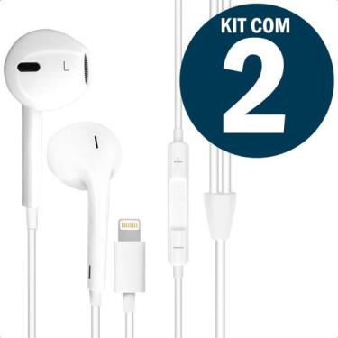 Imagem de Fone de Ouvido IntraAuricular com Microfone P2 3,5mm Cabo Resistente 1