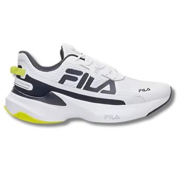 Imagem de Tênis Fila Recovery Masculino Branco -, Branco preto verde limão, 41