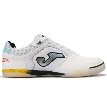 Imagem de Chuteira Futsal Joma Top Flex Unissex Branco -, Branco preto, 40