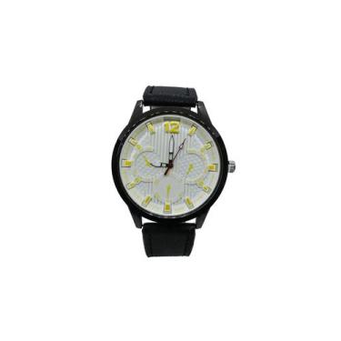Imagem de Relógio Masculino Quartzo Minimalista Social Pulseira Couro - SB, D
