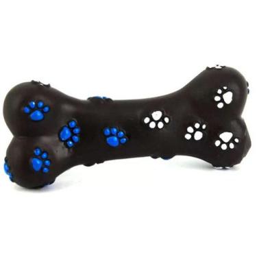 Imagem de Brinquedo para cachorro ossinho mordedor sonoro Chalesco - Osso Vinil 