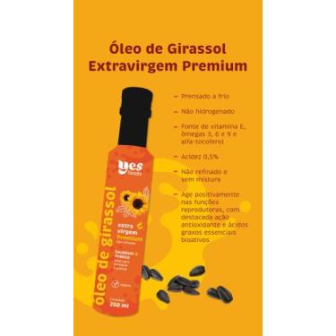 Imagem de Azeite Extra Virgem de Girassol Vegano - Yes Foods 250ml
