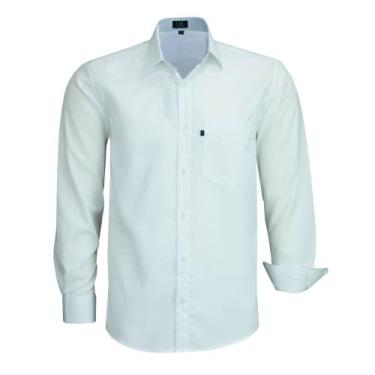 Imagem de Camisa Social Amil Masculina Manga Longa Com Bolso Clássica Uniformes 
