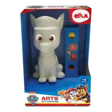 Imagem de Boneco Chase Patrulha Canina para Pintar com Tintas e Pincel - Elka