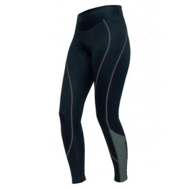 Imagem de Calça Ciclismo Free Force Feminina Fiore Chumbo, P, Chumbo