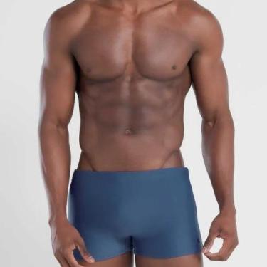 Imagem de Sunga Praia Boxer Tamanho Especial Mash UV50+ 300.05X, Azul jeans escu