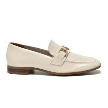 Imagem de Sapato Via Marte Loafer Feminino 075-004-01, Nude, 39